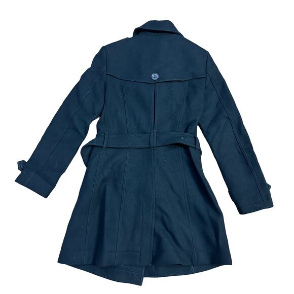 Burberry Brit Double Breasted Belted Virgin Wool Trench Coat - Picture 2 of 13